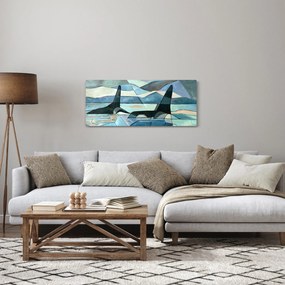Tablou - Balene (120x50 cm)
