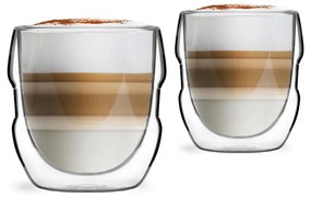 Set de 2 pahare cu pereți dubli Vialli Design Sferico, 250 ml