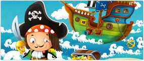Tablou - Comoara piraților (120x50 cm)
