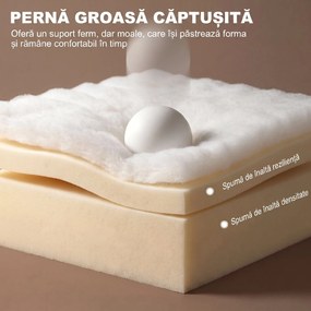 HOMCOM Fotoliu Extensibil cu Perne și Buzunare, 70x70x80cm, Gri Închis | Aosom Romania