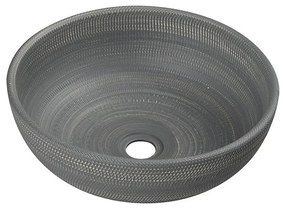 Sapho - Lavoar pentru blat PRIORI Ø 41 cm, ceramică/gri