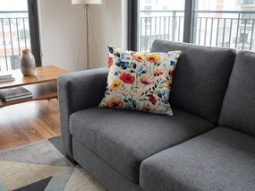 Fata de perna decorativa FLOREEN 45x45 cm, crem