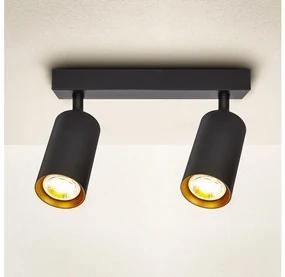 Spot Brilagi SELE 2xGU10/30W/230V negru/auriu
