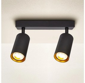 Spot Brilagi SELE 2xGU10/30W/230V negru/auriu