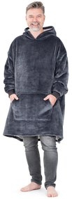 Hanorac din micropluș cu imitație blăniță 4Home Antracit, uni L - pentru bărbați