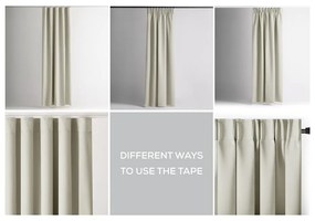 Draperie crem termoizolantă/dimout (semi-opacă) 140x270 cm Kierra – Restilo