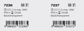 Aplica pentru iluminat exterior design modern IP54 Novigrad negru