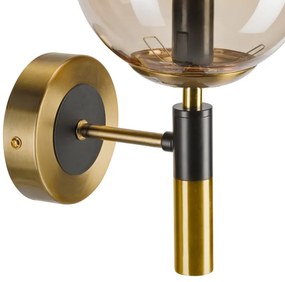 Aplică ROLLO 1xE14/5W/230V auriu/fumuriu bej