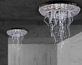 Lustra moderna Vision, Plafoniera eleganta Cristal Bohemia Exclusive ICICLE 02 – CH