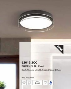 Plafoniera pentru baie cu protectie IP44 Phoenix 2Lt