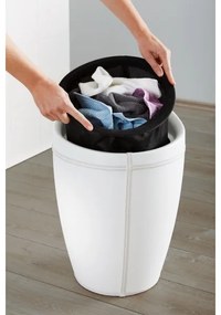 WENKO 21773100 - Taburet CANDY, 36 x 50,5 cm, alb/negru