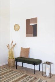 Ceas de perete Rosolini, ocru, silențios, 30 cm