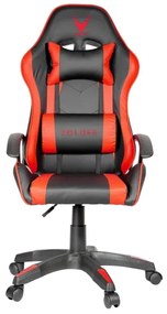 Scaun pentru jocuri video VARR Zolder negru/roșu