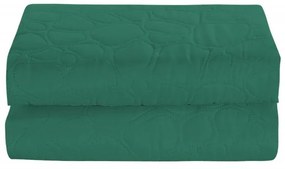Cuvertura de pat verde cu model STONE Dimensiuni: 200 x 220 cm