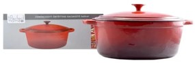 Oala ovala din fonta emailata 6.2L, roaster Perfect Home 10568