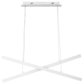 Lustra LED suspendata design modern X-LINE alba