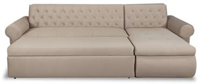 Coltar Extensibil Dreapta Andreas, 5 Locuri, Crem, 299 Cm