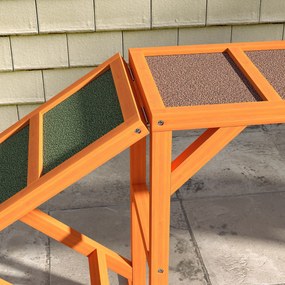 PawHut Rampă de agilitate pentru câini, Parcurs, antiderapantă, rezistentă la intemperii, din lemn, 335 x 55 x 60 cm, Portocaliu | Aosom Romania