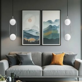 Lustră pe cablu CORDEL 2xG9/28W/230V crom lucios