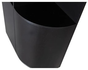 Bibliotecă modulară neagră din lemn masiv de pin 78x210 cm Finca – WOOOD