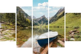 Tablou - Seealpsee, lac din Elveția (150x105 cm)