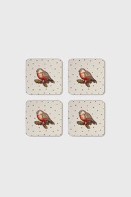 Set coastere Červenka, din pluta rosu