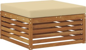 vidaXL Taburet pentru exterior Lemn Solid de Acacia natural