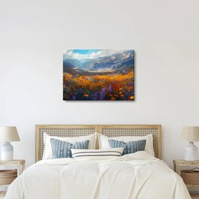 Tablou - Peisaj montan pictat II. (70x50 cm)