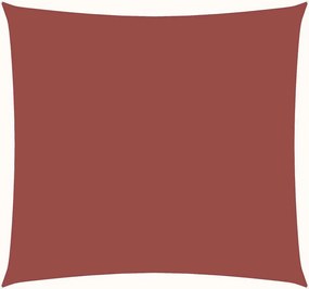 vidaXL Pânză parasolar, cărămiziu, 3x3 m, țesătură oxford, pătrat