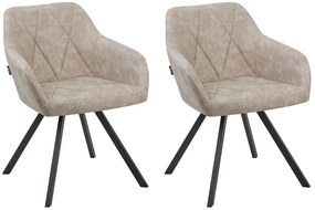 Set 2 buc. scaune pentru sufragerie Manly (bej). 1009981