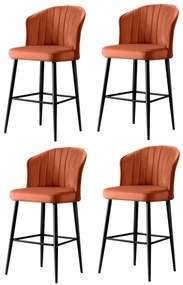Set de scaune de bar Rubi Tile Red, 4 buc., 4 buc