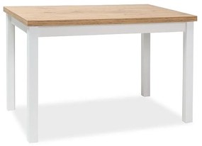 Masa Bucatarie Si Dining Adam Stejar Lancelot/Alb Mat 120X68