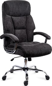 Scaun directorial din stofă cu arcuri OFF 709 negru