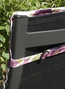 Scaun de grădină - reglabil ASS COMFORT - antracit + negru