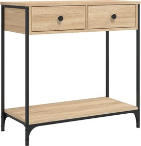 vidaXL Masă consolă, stejar sonoma, 75x34,5x75 cm, lemn prelucrat