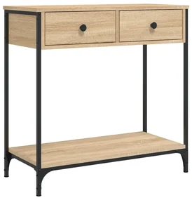 834176 vidaXL Masă consolă, stejar sonoma, 75x34,5x75 cm, lemn prelucrat