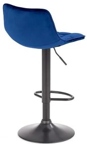 Scaun de bar H95 velvet bleumarin