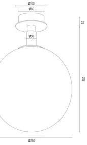 Lustra aplicata design modern Paloma 25cm