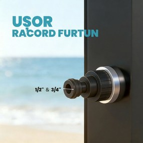 Outsunny Duș Exterior Ecologic cu Duș Portabil | Aosom Romania