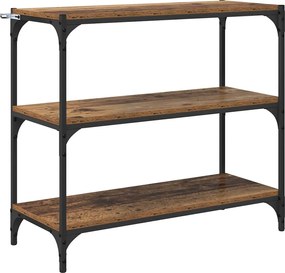 vidaXL Dulap pentru cărți Lemn Vechi 80 x 33 x 70,5 cm