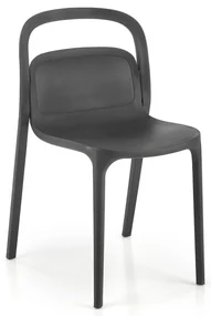 Scaun de bucaterie Lipa, negru