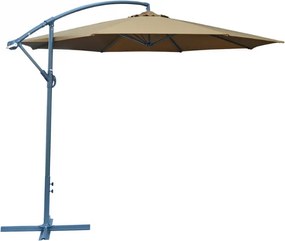 Umbrelă metalică ø 350 cm - maro