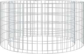 153560 vidaXL Vatră de foc din gabion Ø 100 cm, fier galvanizat