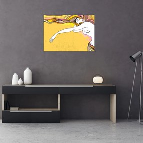 Tablou pe sticlă - Fata (70x50 cm)