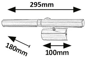LED Corp de iluminat pentru tablouri PICTURE LIGHT 2xG9/2W/230V Rabalux 3643
