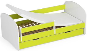 Pat pentru copii Pranshi II (lămâie verde) (cu saltea). 1070785