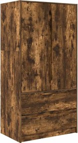 vidaXL Dulap de Baie Stejar fumuriu 79,5 x 49 x 156 cm Lemn compozit