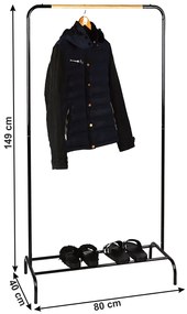 Cuier, negru/natural, RAPSO
