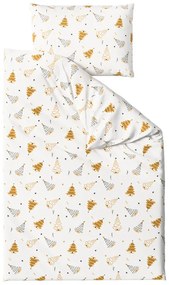 Lenjerie de pat din bumbac FROST & GOLD alba Dimensiune lenjerie de pat: 70 x 90 cm | 140 x 200 cm