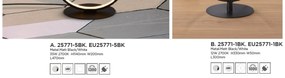 Lampadar / Lampa de podea LED design circular modern Cirque EU25771-5BK SRT